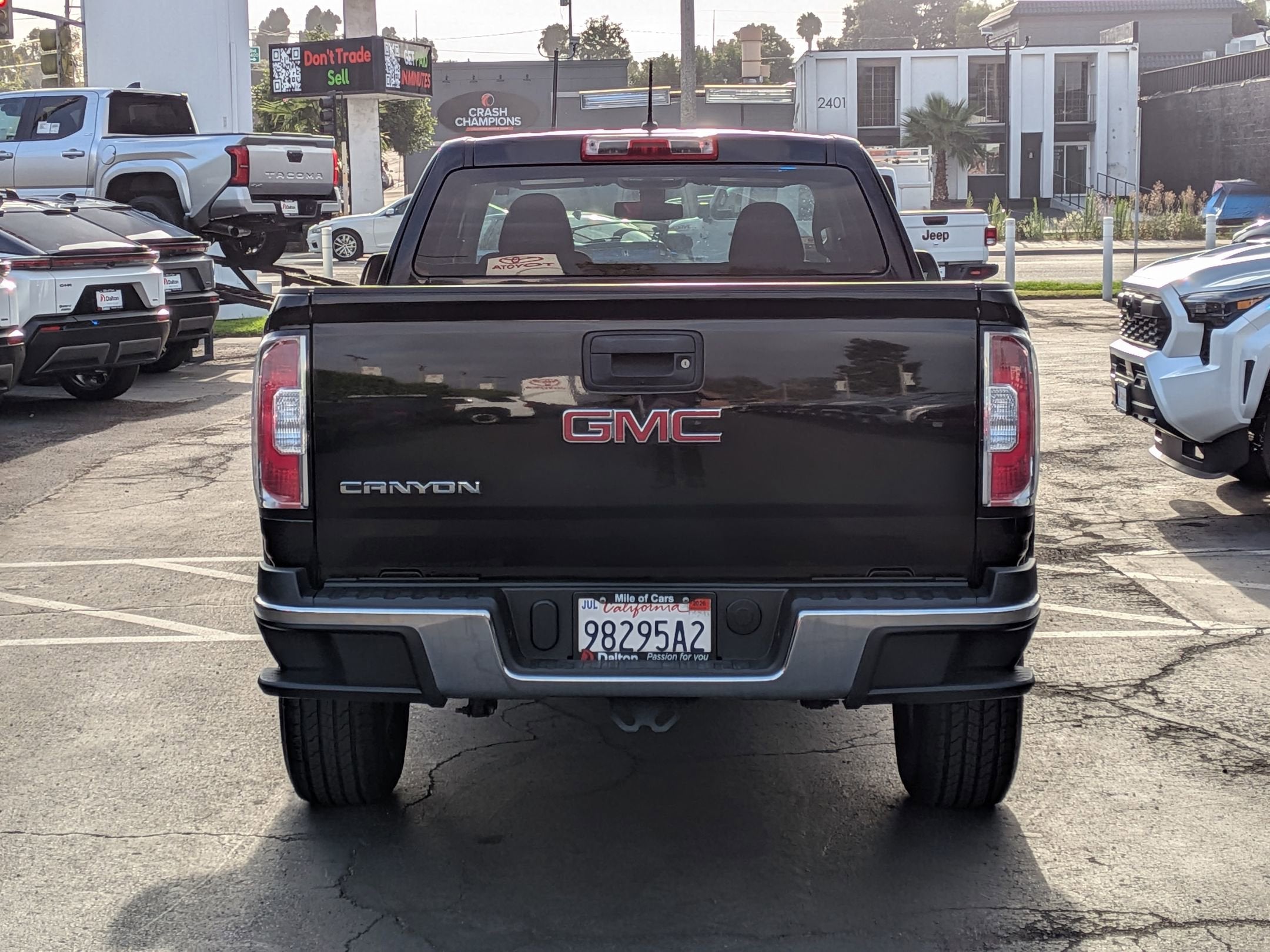 2016 GMC Canyon — rear three-quarter view